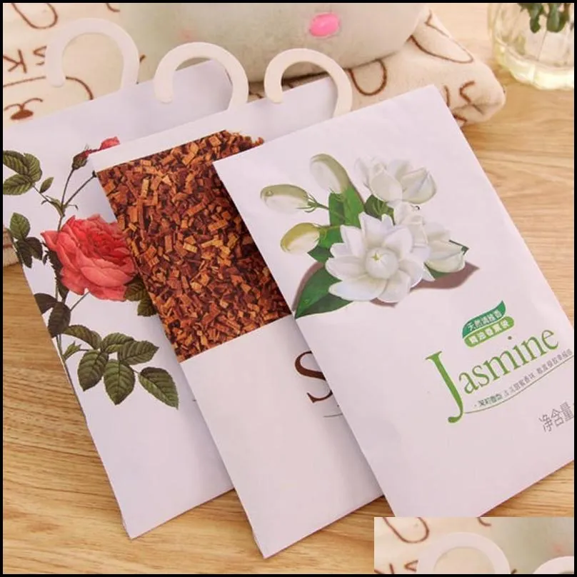 8 taste  air scented fragrance car home wardrobe drawer car perfume sachet bag aromatherapy package