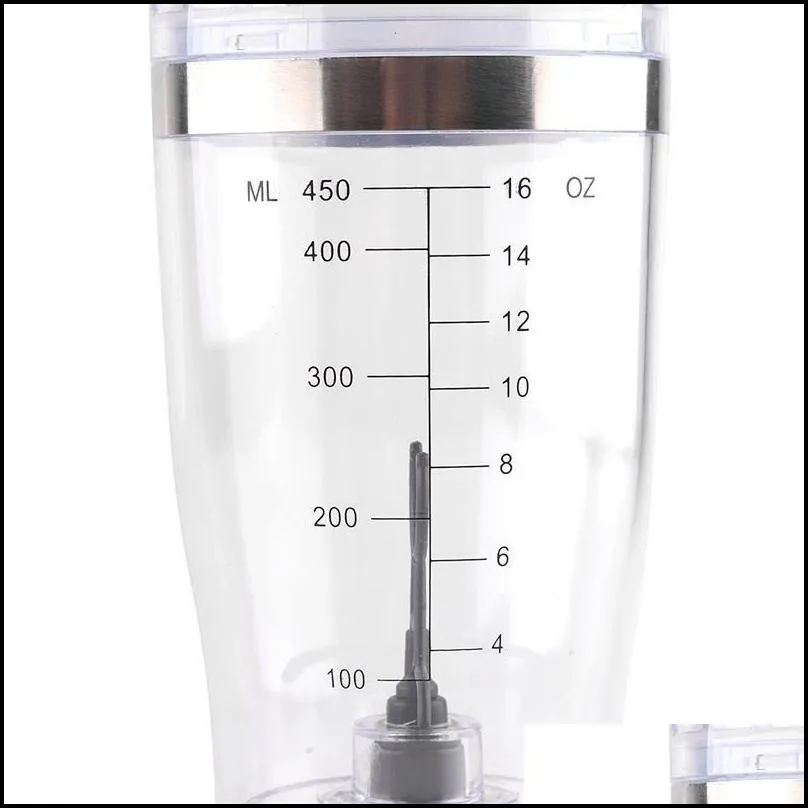 automatic protein shaker bottle 450ml bpa portable protein vortex mixer cup leakproof sports bottles