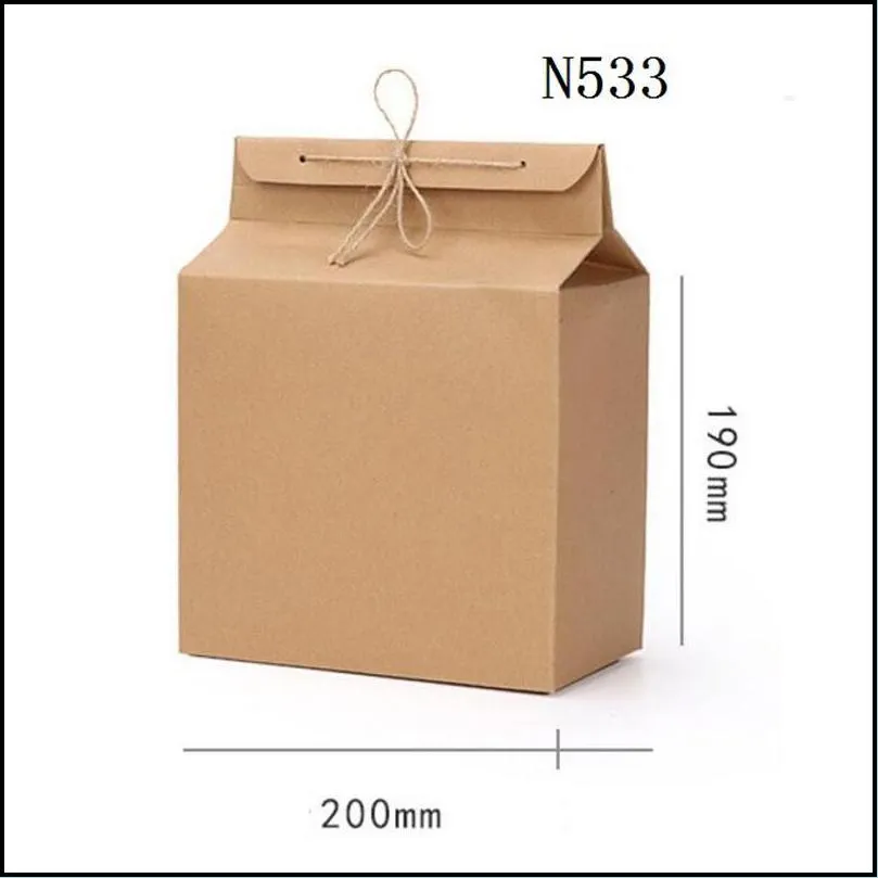 tea packaging box cardboard kraft paper folded food nut container food storage standing up packing bags gift wrap