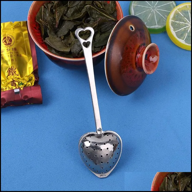 heartshaped tea leak wedding gifts for guests favors souvenirs boda strainers filter bags infuser kitchen accessories office