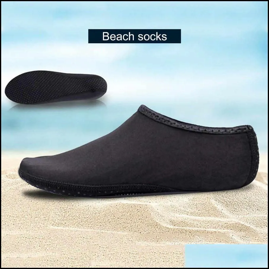 water sports shoes slippers swimming nonslip diving socks pure color summer beach shoes seaside sneaker