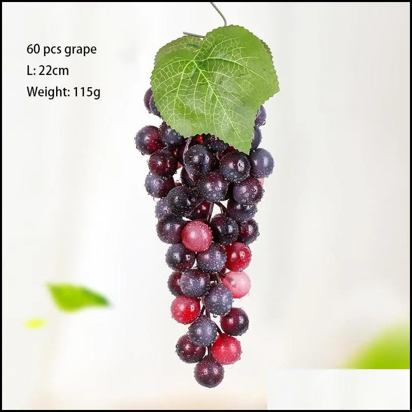 party favors artificial fruit grapes lifelike simulation plastic fruit decorative for kitchen pub home cabinet ornament