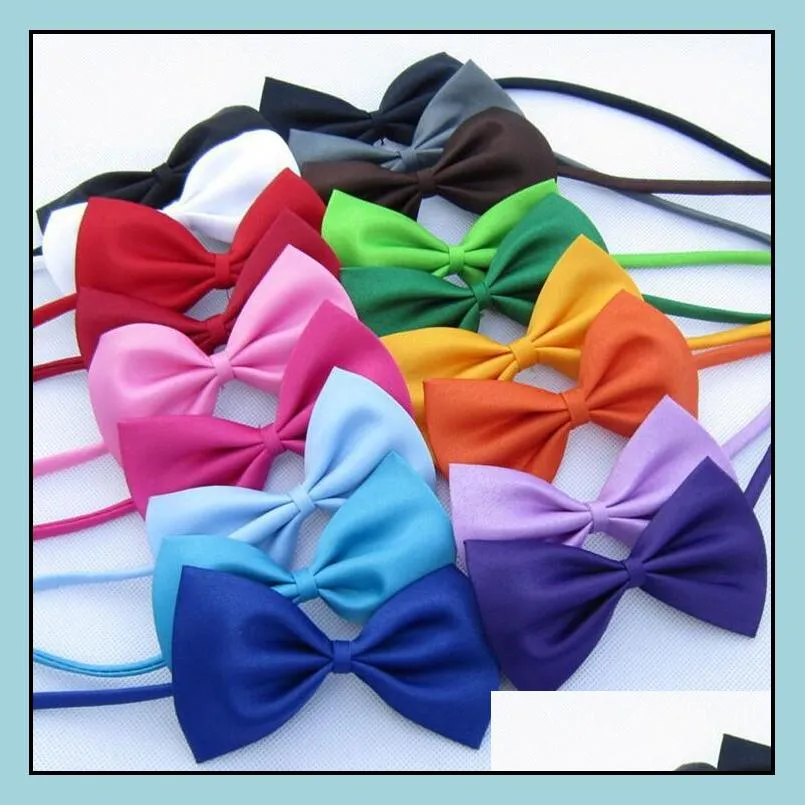pet dogs bow ties collar adjustable cat bows ties neck small medium pets grooming accessories dog apparel