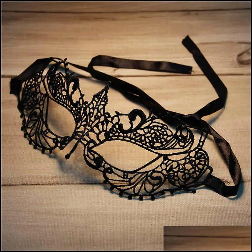 black y lace masquerade mask for carnival halloween masquerade half face ball party masks festive party supplies