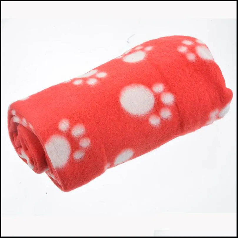 pet dog blanket dog claw printed blankets throws pet cat sleeping mat pets bath towel warm winter pet supplies