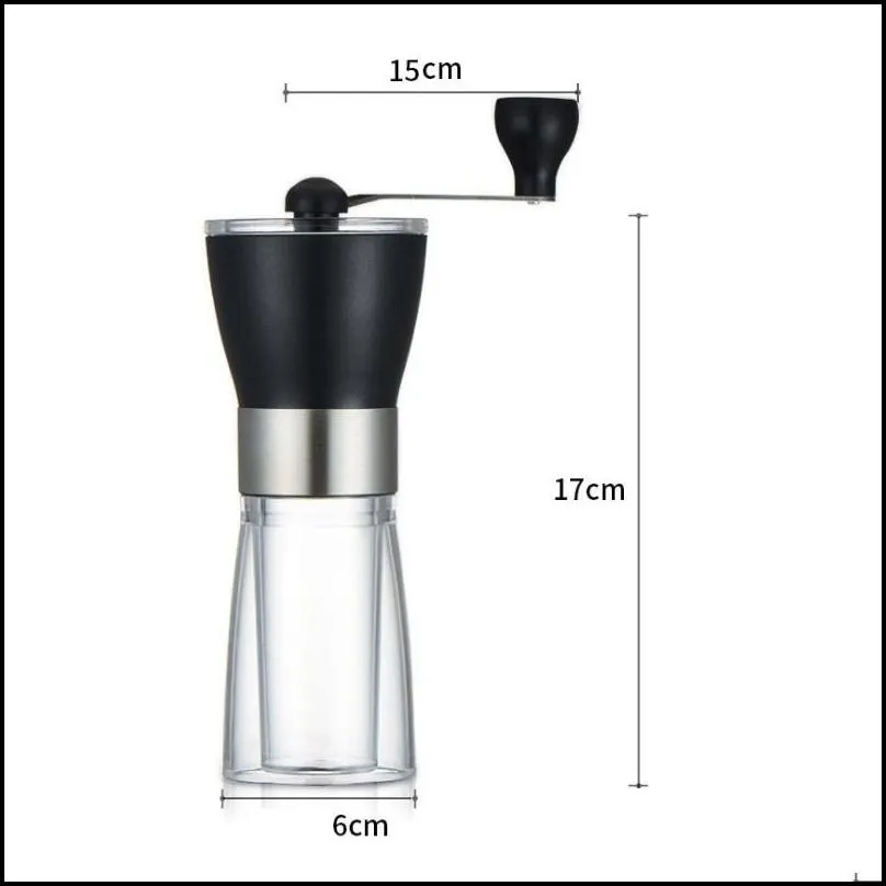 hand shake coffee grinder stainless steel wearresisting save space ceramic core coffee bean mill home kitchen coffee grinder