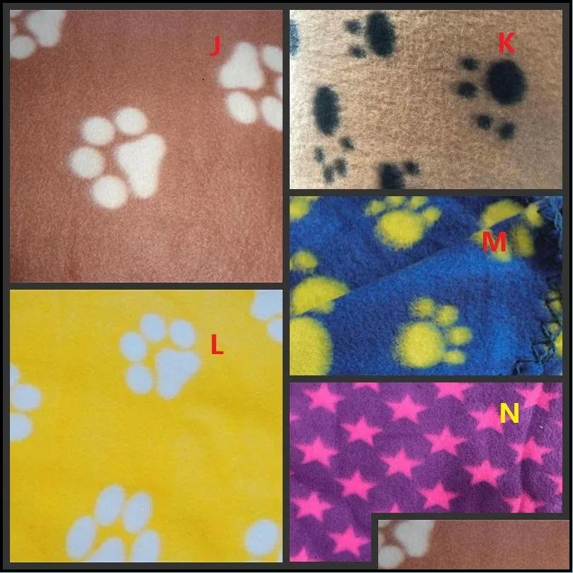 pet dog blanket dog claw printed blankets throws pet cat sleeping mat pets bath towel warm winter pet supplies