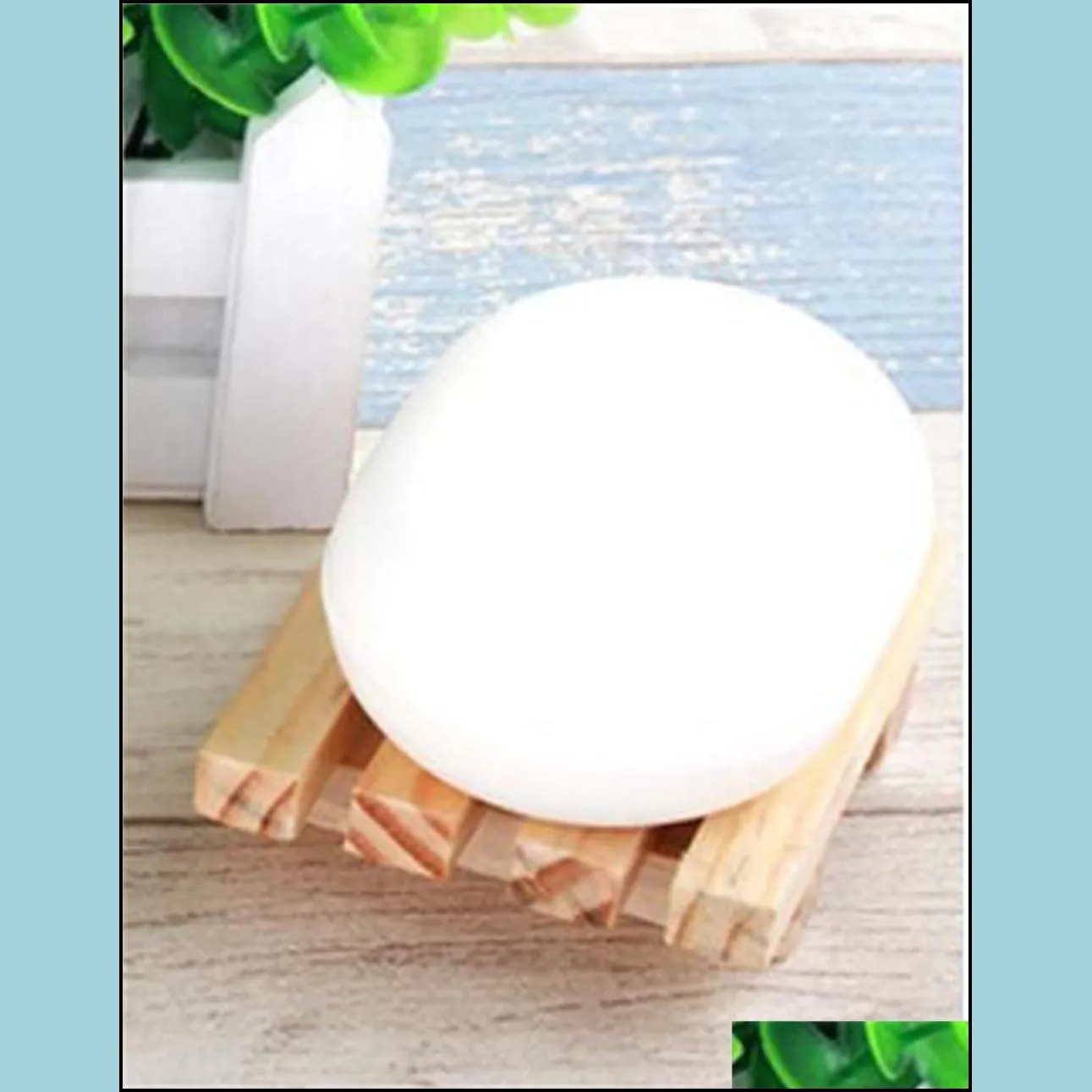 wholesale bamboo soap dish hand made bathroom holder natural wood tray deck bathtub shower dish craft for kitchen