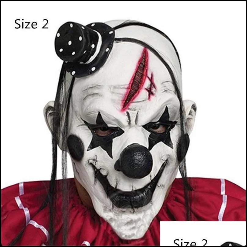 scary clown mask halloween props carnival party mask horrible clown adult men latex demon clown mask