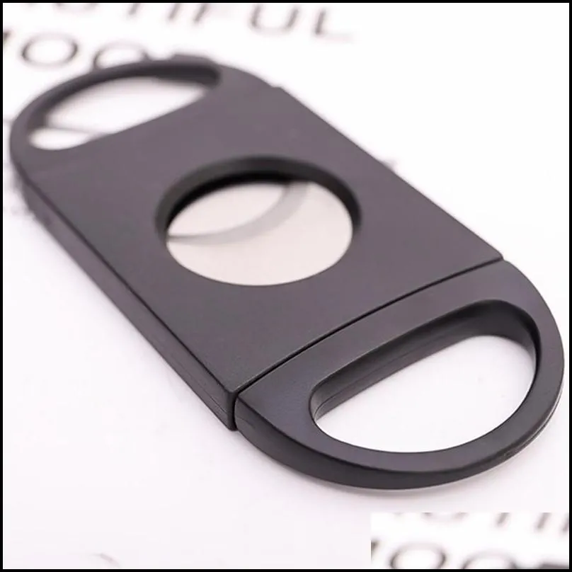 double blades stainless steel cigar cutter cigar scissors pocket gadget knife smoking guillotine tool accessories 3 types.