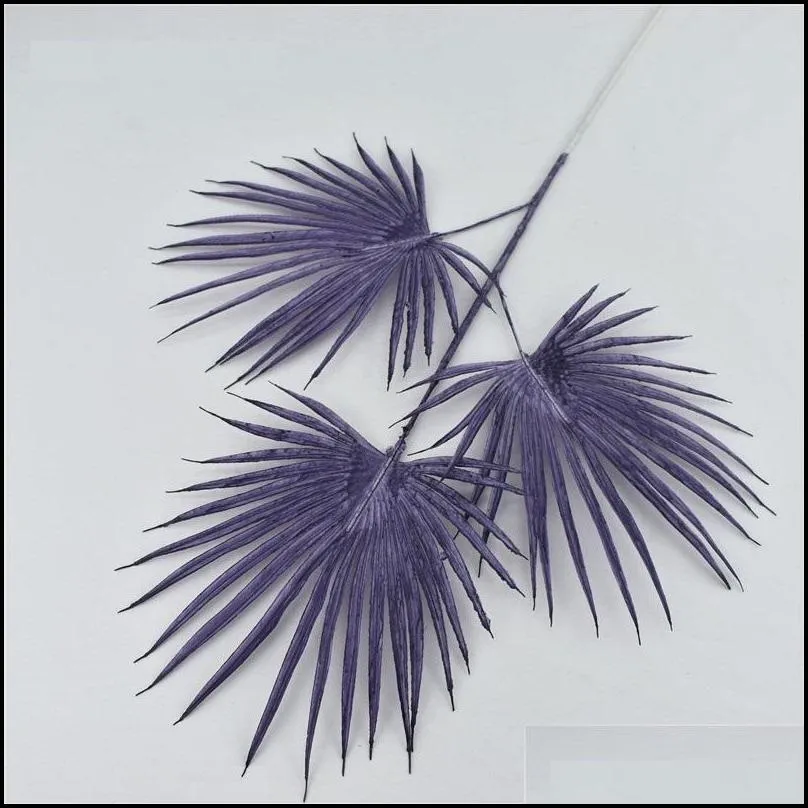 weddings centerpieces decoration artificial flowers wedding decor dark blue purple various styles fern grass row road materials