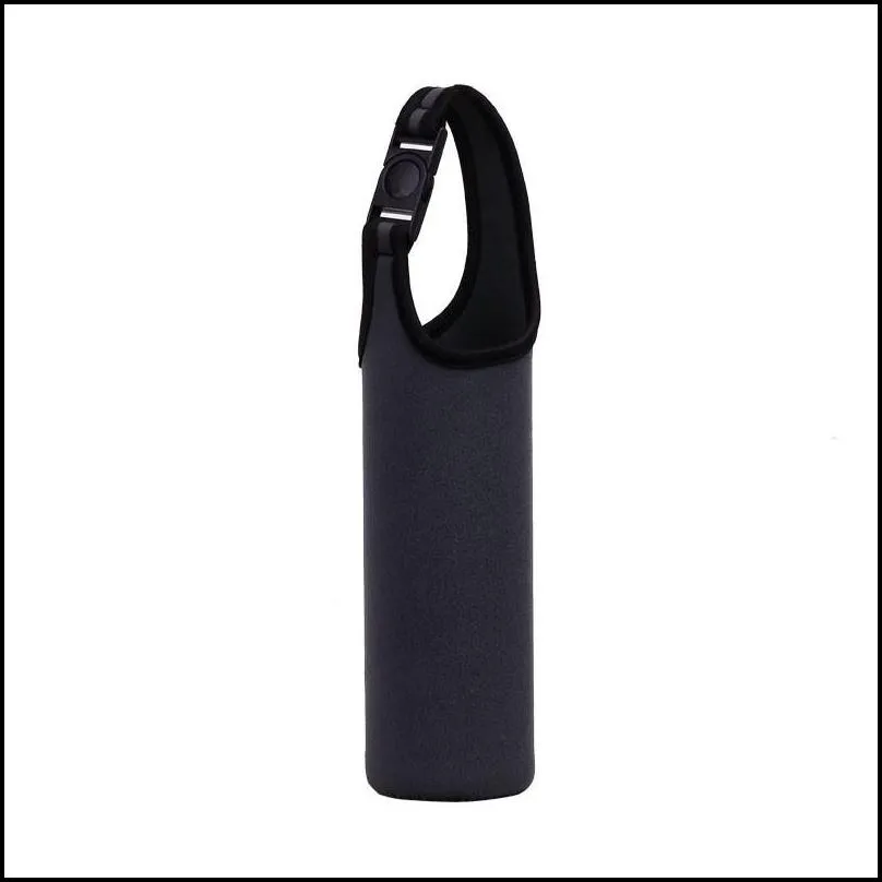 portable beer glass single neoprene bottle cooler sleeve holder cover bag water bottle 450ml tote cup set