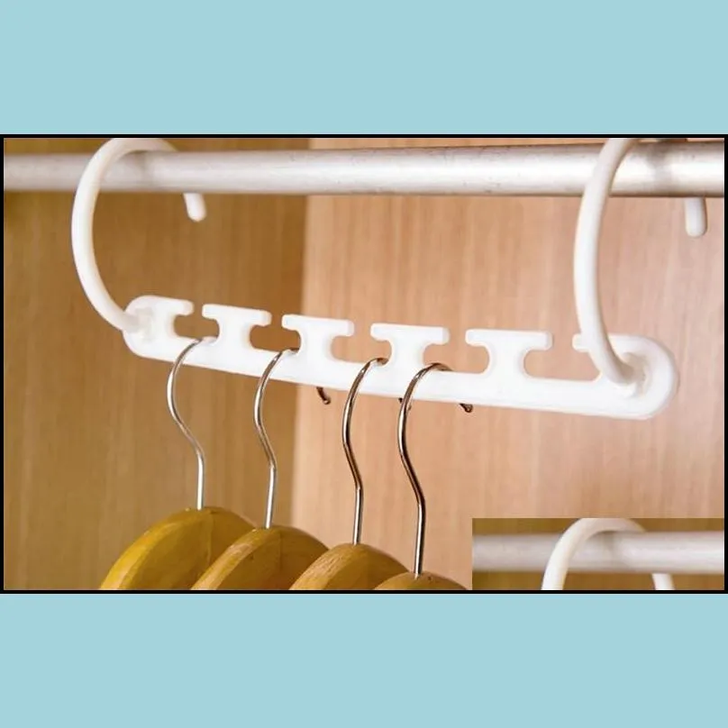 clothes hangers 3d space saving magic clothing racks closet organizer with hook white color clothing hangers