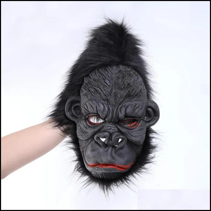 orangutan mask halloween scary ape mask horror silicone cosplay orangutan mask orangutan foot costume party supply