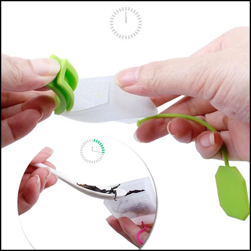 foodgrade silicone tea infuser tools reusable loose leaf tea bags strainer 6 colors