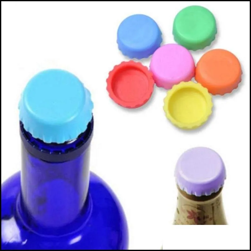 candy colors keep bear  wine stopper silicone wine bottle cover beer wine bottle cap kitchen gadgets