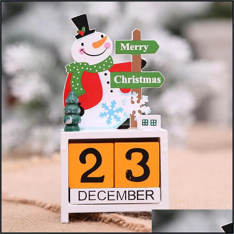 christmas advent wood mini calendars christmas ornaments decorations for home xmas ornament creative childrens christmas gifts