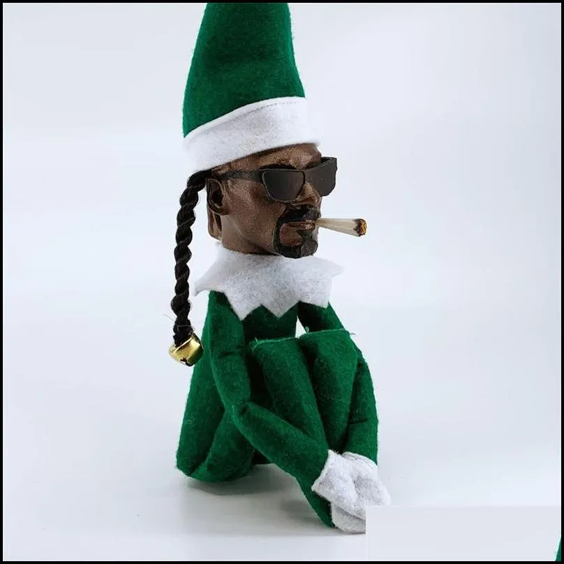 decorative figurines spy on bent toys christmas elf spirit doll home resin ornaments festival party decor snoop on a stoop