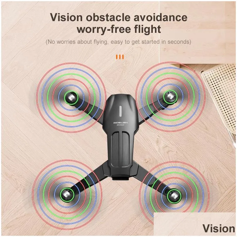 k106 oas obstacle avoidance drones led lighting quadcopter dual camera 4k drone aerial camera aircraft