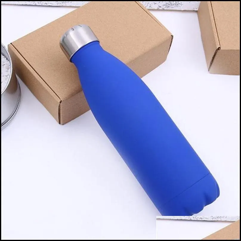 500ml cola water bottle double wall stainless steel vacuum insulated coke sports water bowling bottles travel mugs