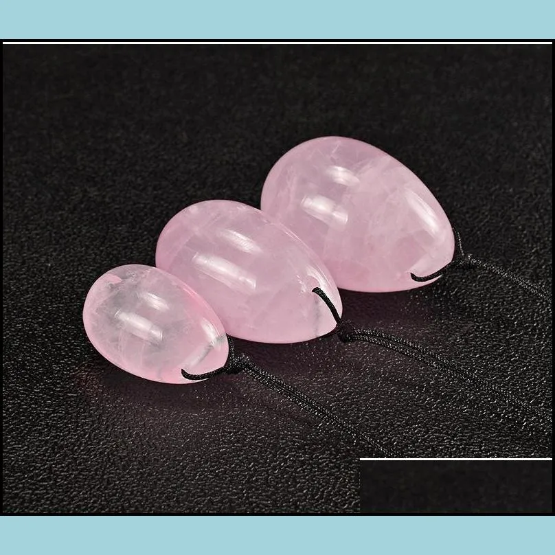 natural crystal rose quartz yoni eggs for woman vagina healing massage crystal natural power stone yoni egg toy