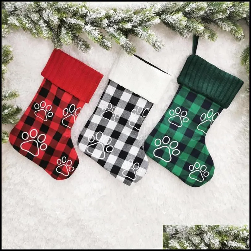 18 inch christmas stocking xmas rustic decoration christmas socks candy bag xmas decorative socks gift bag