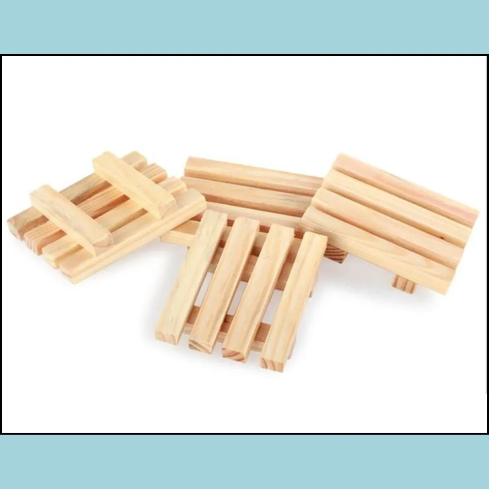 wholesale bamboo soap dish hand made bathroom holder natural wood tray deck bathtub shower dish craft for kitchen