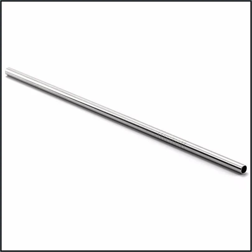 more size wholesale stainless steel straw and cleaning brush reusable drinking straw straight and bend drinking tool