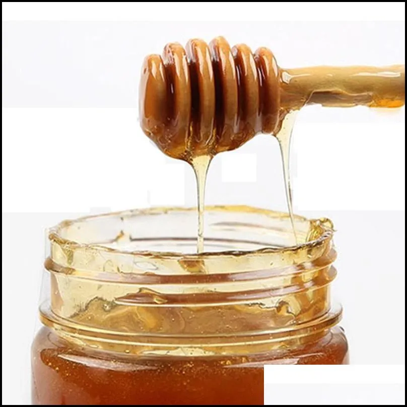 wooden honey stick dipper party supply wood honey spoon stick for honey jar long handle mixing stick