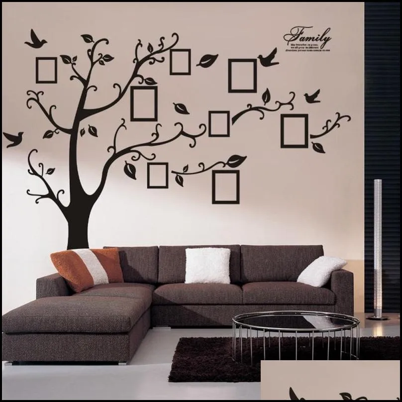 family photo frames tree wall stickers home decoration wall decals modern art murals for living room frame memory tree wall stickers