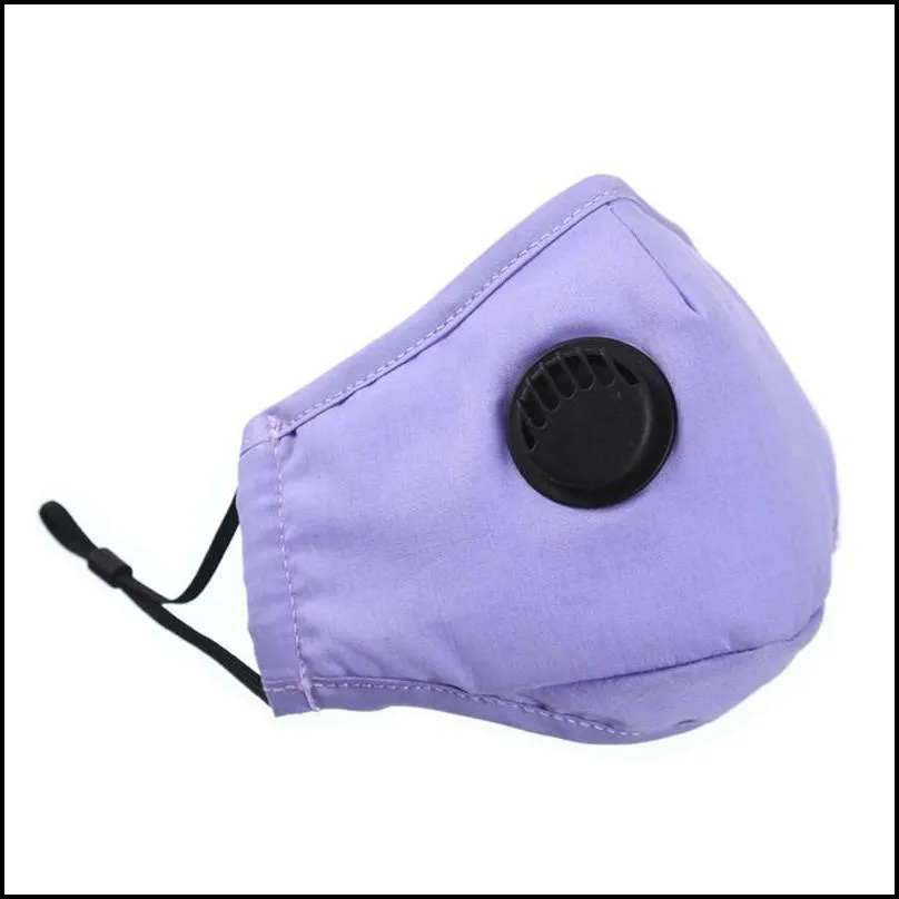 pm2.5 antifog filter mask dustproof face mask with breathing valve washable reusable pm2.5 protective masks