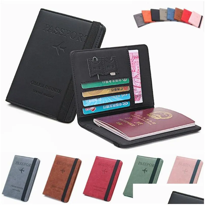 rfid safe card holder purse multifunction bag cover on the passport holder protector wallet business card soft passport cover