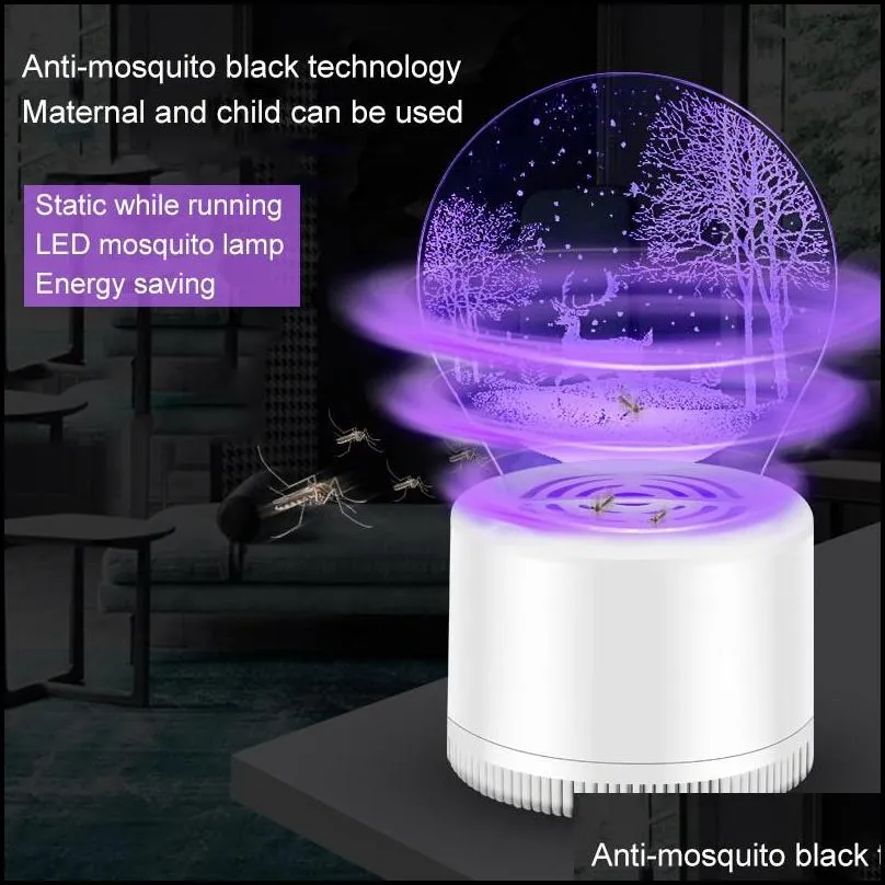 3d mosquito killer lamp usb electric anti mosquito trap led lamp acrylic pest radiationless light lamp
