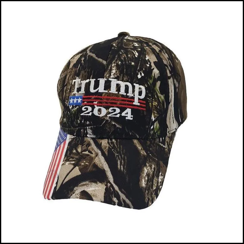 25pcs camouflage trump ball hat women mens designers snapback baseball caps anti biden us flag maga summer sun visor