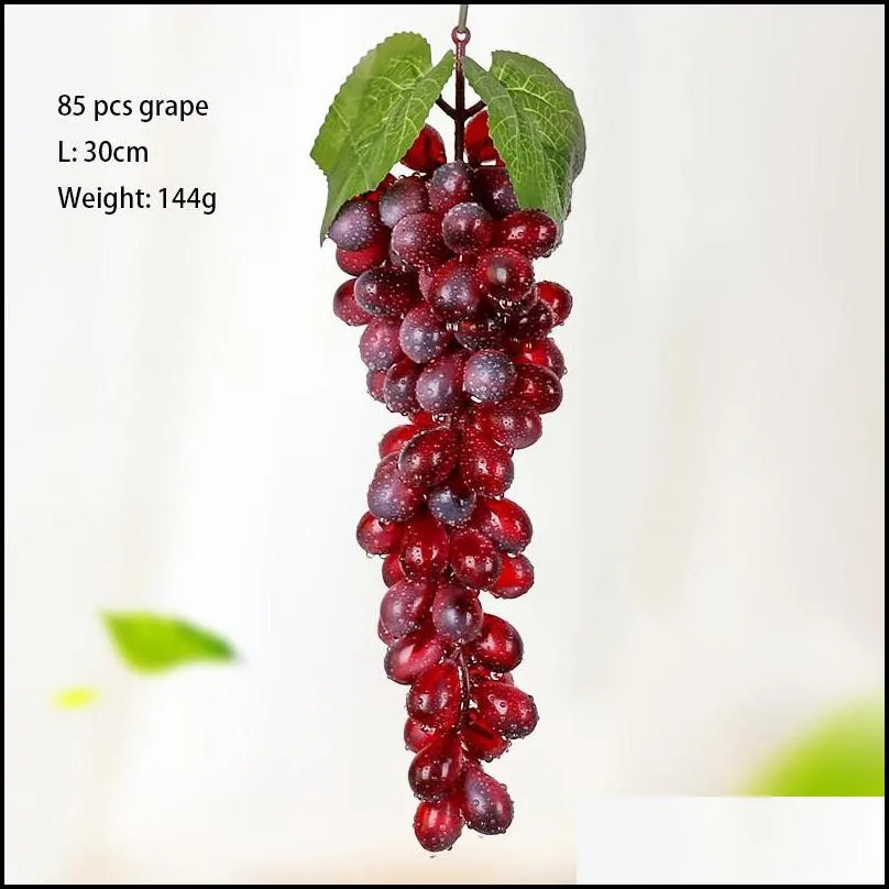party favors artificial fruit grapes lifelike simulation plastic fruit decorative for kitchen pub home cabinet ornament