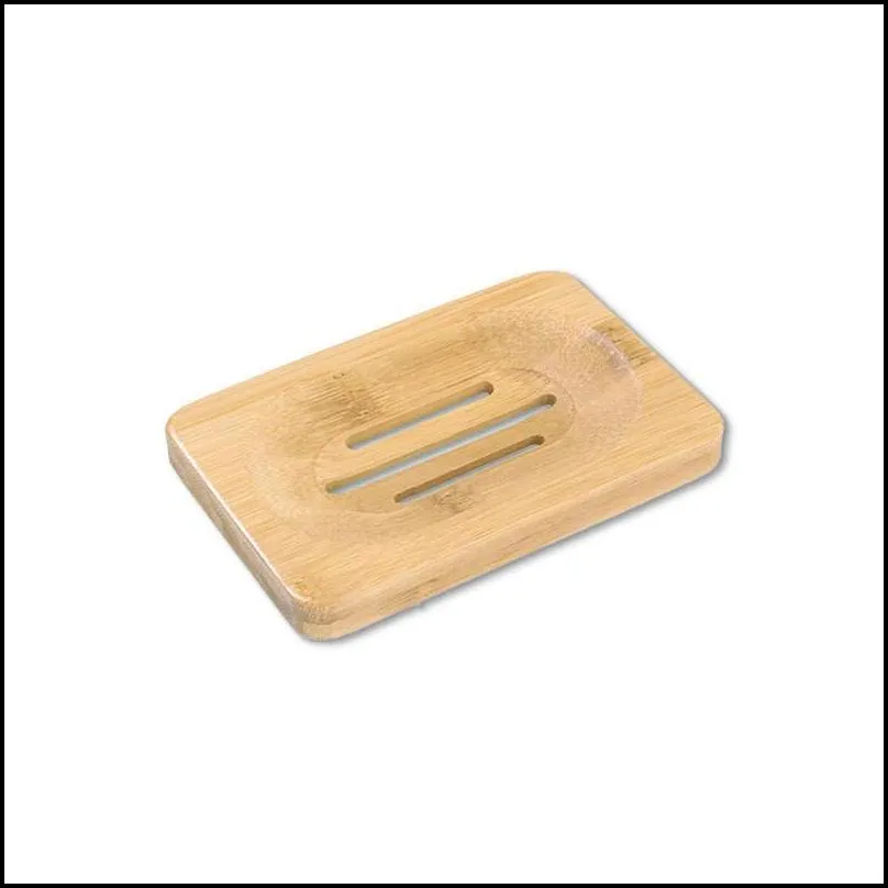 wooden soap dish natural bamboo soap dishes holder rack plate tray multi style round square soap container