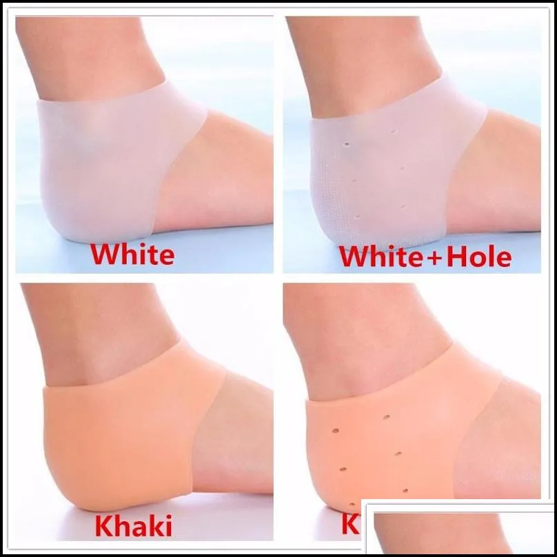 silicone heel gel pad silicone moisturizing gel heel socks cracked foot skin care protectors anti cracking high heels socks gel care