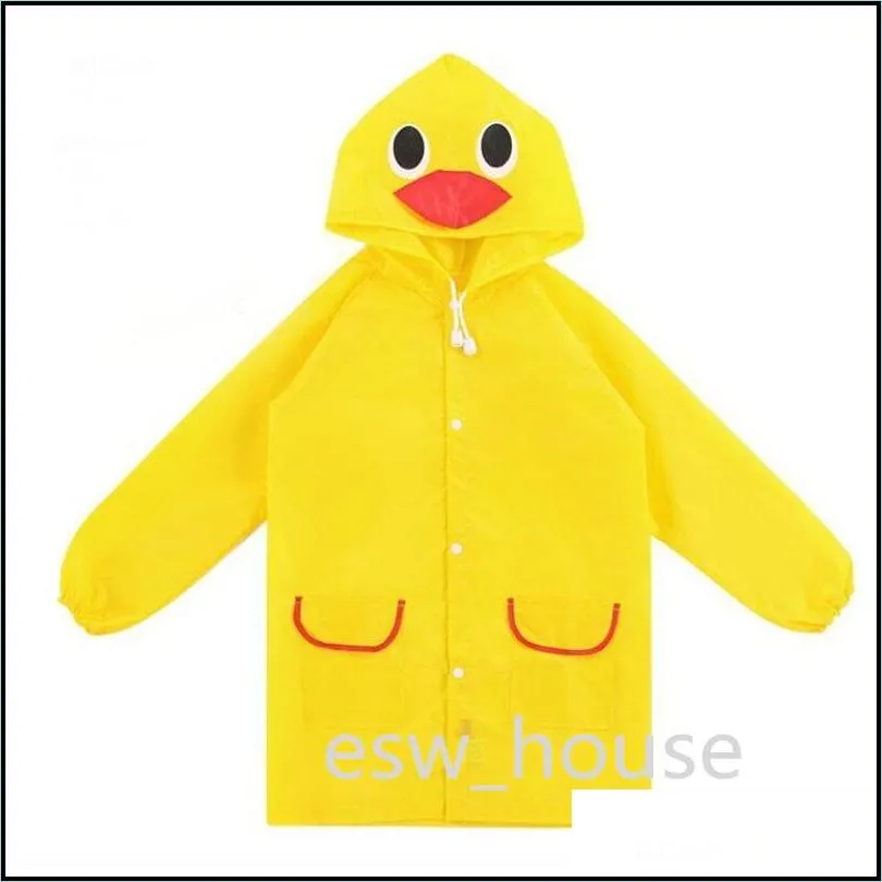 waterproof children raincoats cartoon design baby summer rainwear ponchon 90130cm length