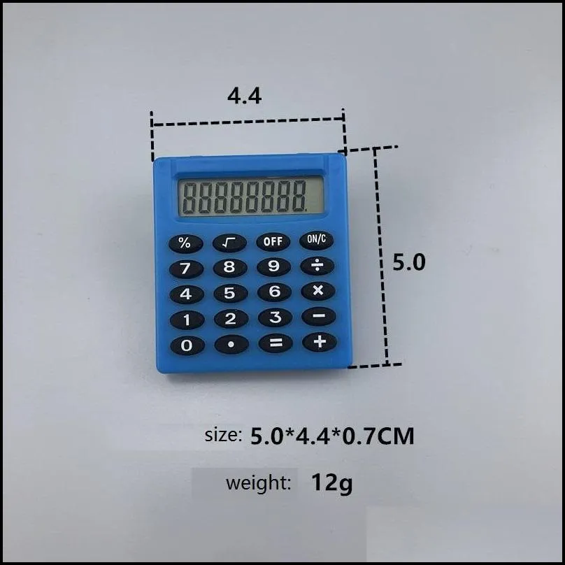 portable pocket scientific calculator small square student exam learning essential digit calculator mini office school stationery