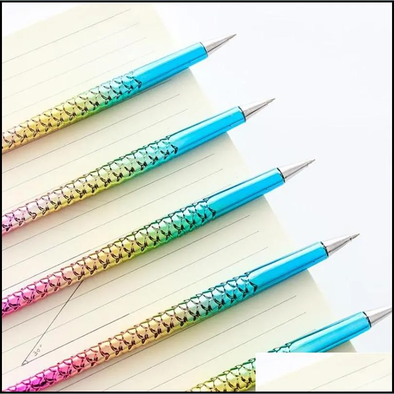 mermaid ballpoint pen fashion novel office gift stationery mermaid tail ballpoint pens school supply student ballpoints