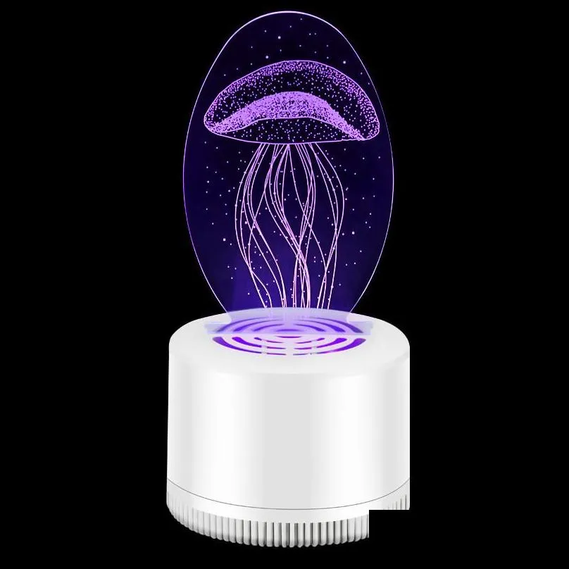 3d mosquito killer lamp usb electric anti mosquito trap led lamp acrylic pest radiationless light lamp