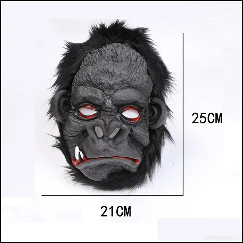 orangutan mask halloween scary ape mask horror silicone cosplay orangutan mask orangutan foot costume party supply