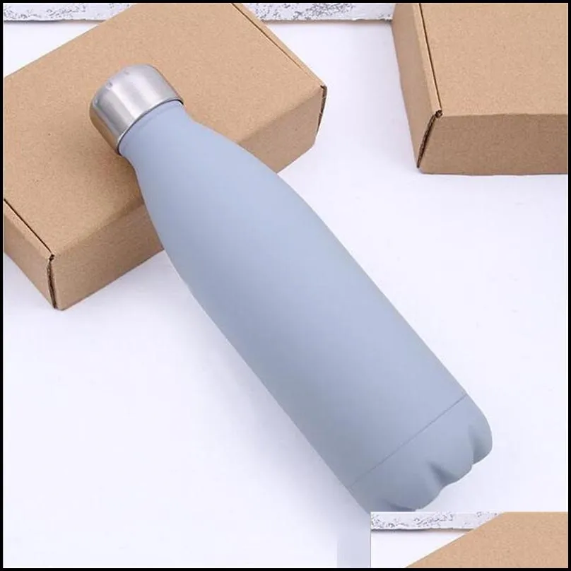 500ml cola water bottle double wall stainless steel vacuum insulated coke sports water bowling bottles travel mugs