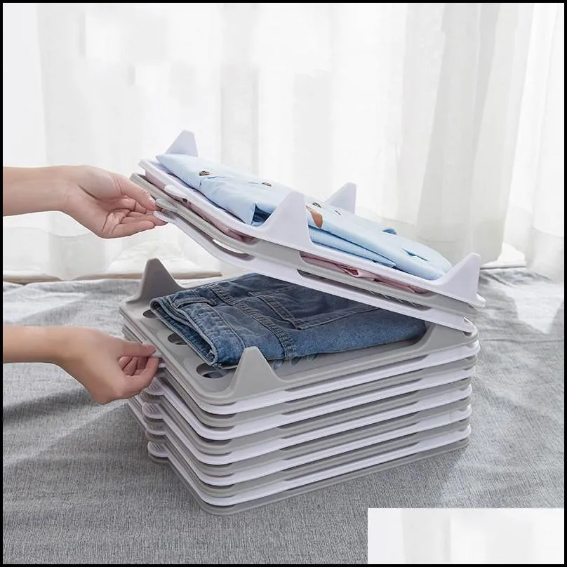 clothes folding board plate stack dressbook sweater shirt storage boards plastic laundry storage organizer racks small size