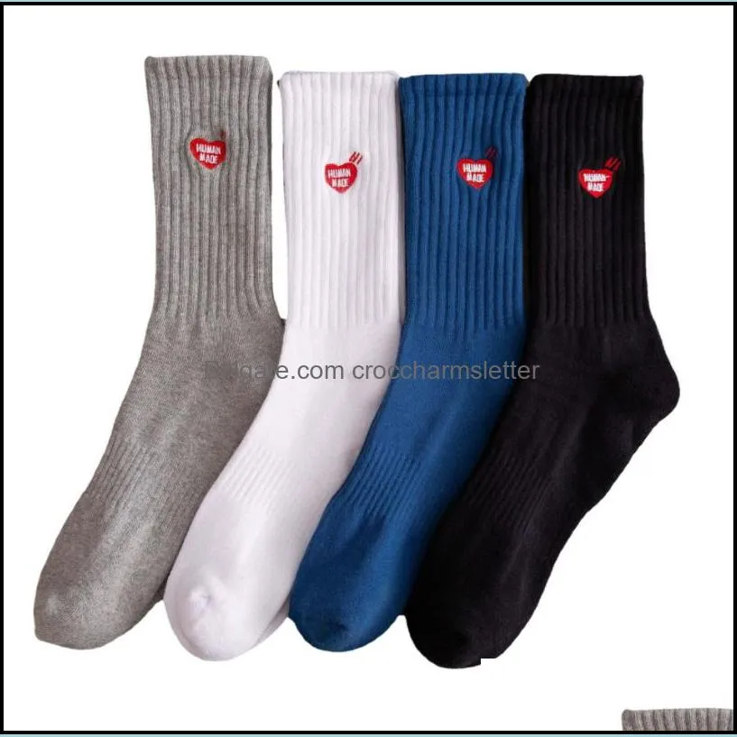 tube socks sen socks original style embroidered love beard college style fashion hot department of the men and women