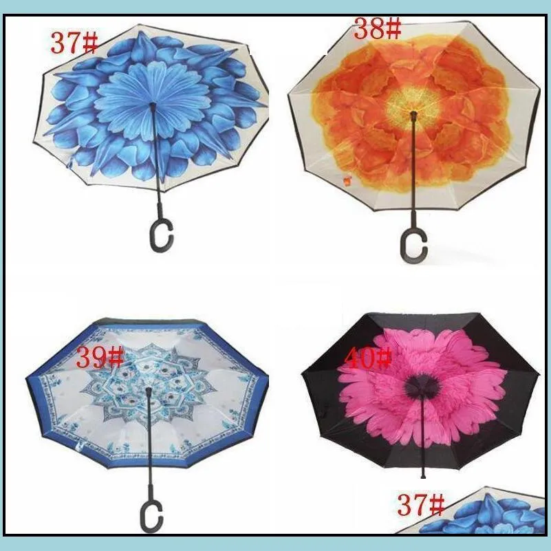 reverse umbrellas windproof reverse layer inverted umbrella inside out stand windproof umbrella inverted umbrellas