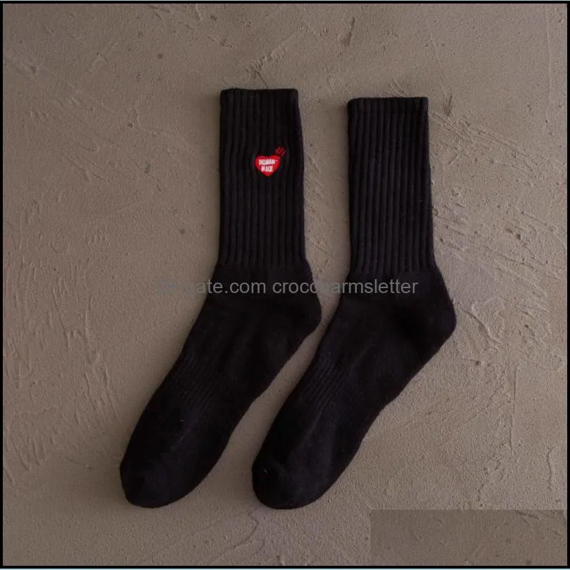 the new department of the original style embroidered love beard tube socks sen socks college style men and women