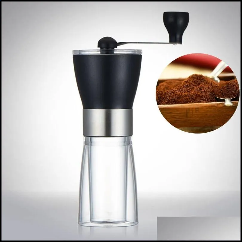 hand shake coffee grinder stainless steel wearresisting save space ceramic core coffee bean mill home kitchen coffee grinder