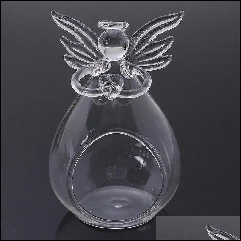 angel glass candlestick crystal hanging tea light candle holder home decor candlestick house home candle holders