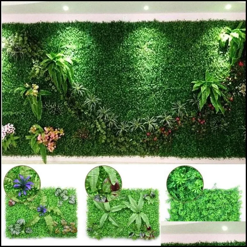 artificial grass lawns 40x60cm environment artificial lawn flower grass wall delicate plant plastic wedding home garden balcony